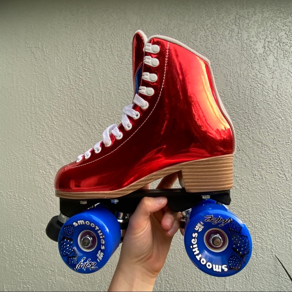 JACKSON Red and Blue Roller Skates